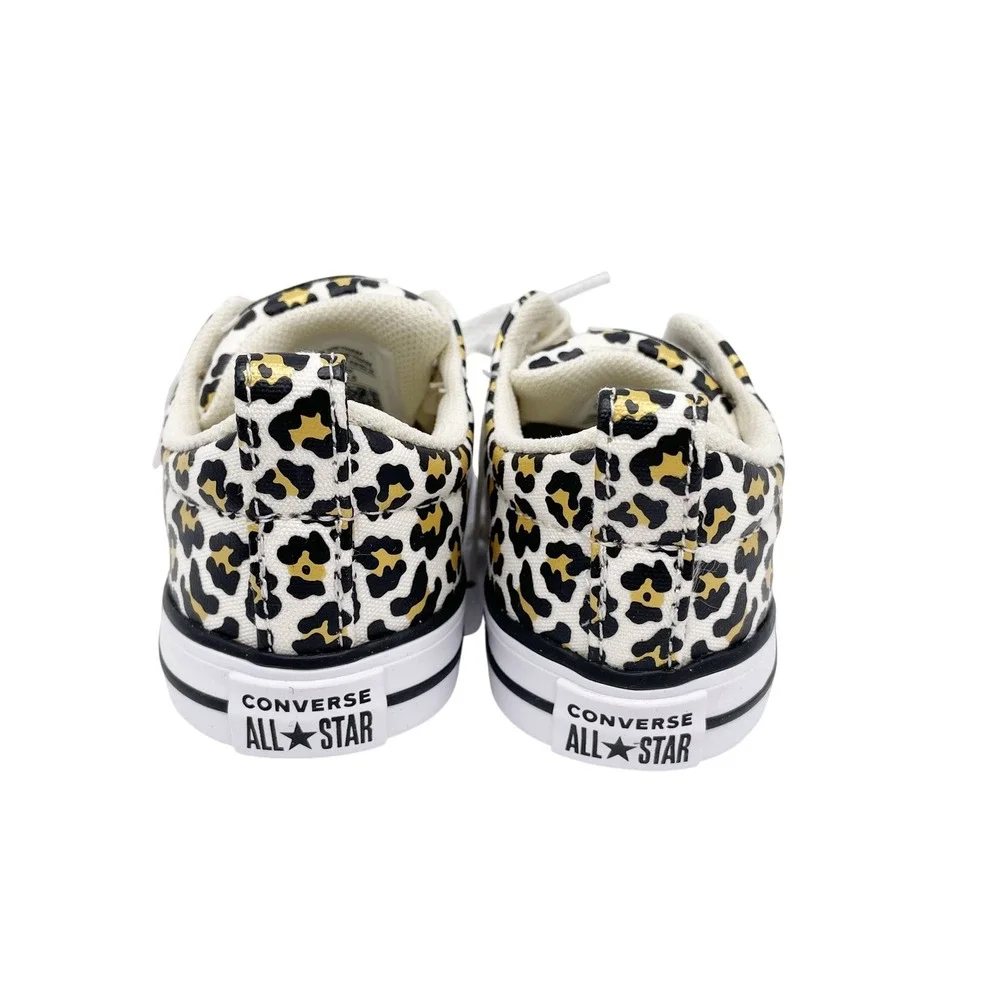 Converse Infant's Egret Metallic Leopard CTAS Street Slip Sneakers Size 5